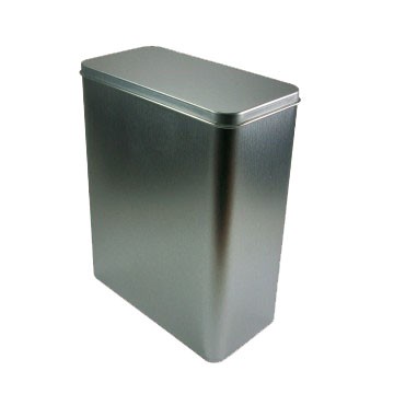 Lata plata rectangular 250 grs. 1 The Flavour Shop. Tu tienda online de té, café, rooibos e infusiones Lata plata rectangular 250 gramos