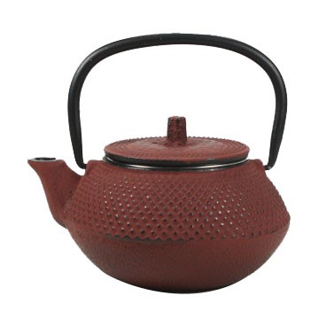 Tetera de hierro 0,3 L roja 1 The Flavour Shop. Tu tienda online de té, café, rooibos e infusiones Tetera de hierro 0,3 L roja