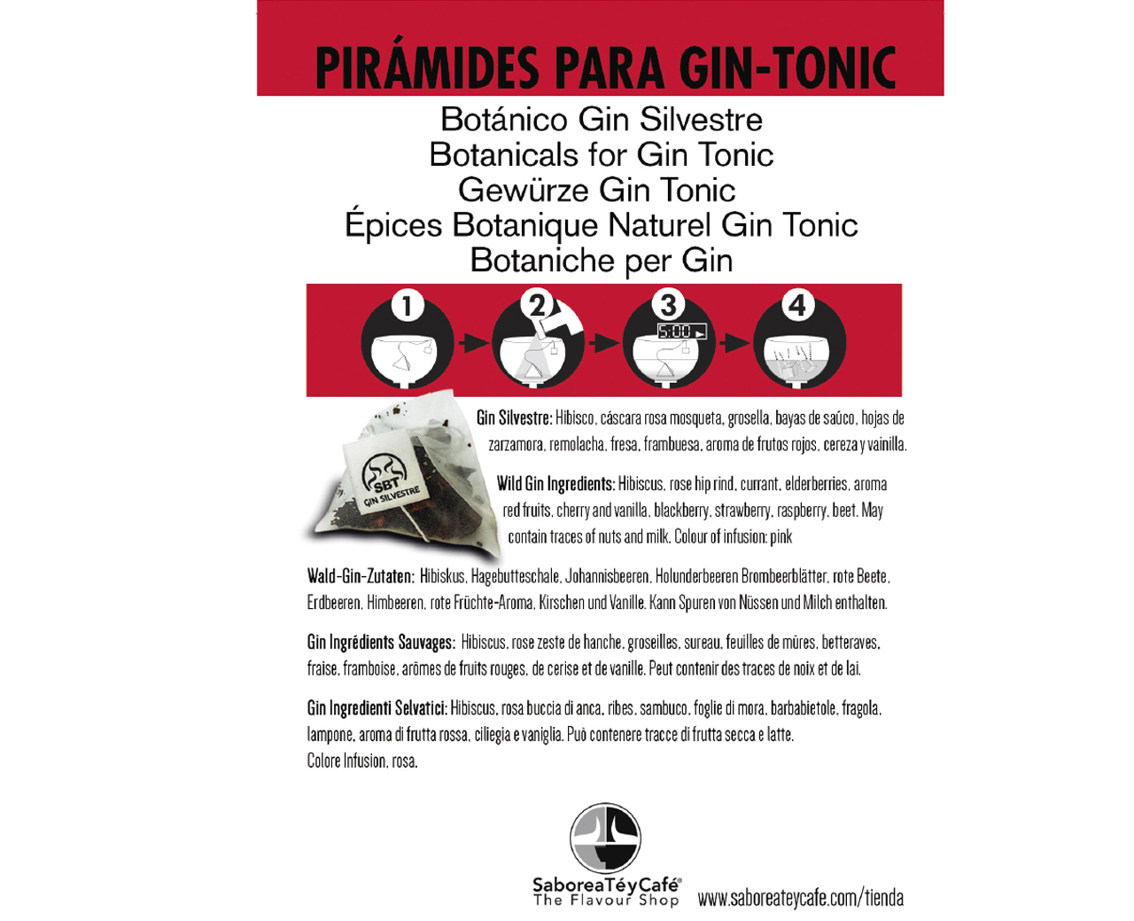 Botánicos Gin Tonic Premium Kit Gift Set Gin Frutas Silvestres 12 Uds. 4 The Flavour Shop. Tu tienda online de té, café, rooibos e infusiones Botánicos Gin Tonic Premium Kit Gift Set Gin Frutas Silvestres 12 Uds. - Imagen 4