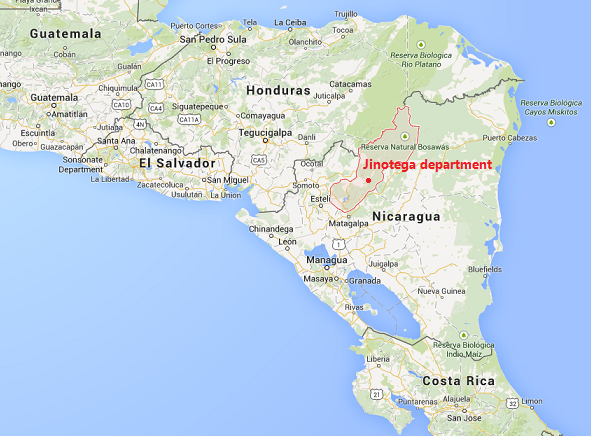 Jinotega dep map 1 The Flavour Shop. Tu tienda online de té, café, rooibos e infusiones Saboreaté y Café