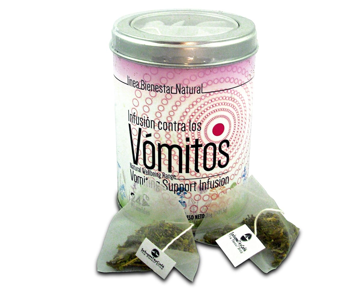 Infusión Bienestar de Ayuda contra los Vómitos 24 unidades 4 The Flavour Shop. Tu tienda online de té, café, rooibos e infusiones Infusión Bienestar de Ayuda contra los Vómitos 24 unidades - Imagen 4