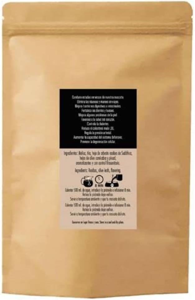 Infusión para Perros y Mascotas Relajante e Hidratante Doypack 24 uds 2 The Flavour Shop. Tu tienda online de té, café, rooibos e infusiones SABOREATE Y CAFE THE FLAVOUR SHOP Infusión Relajante para Perros y Mascotas Calmante Tranquilizante Hidratante Natural Doy Pack 24 pirámides reverso