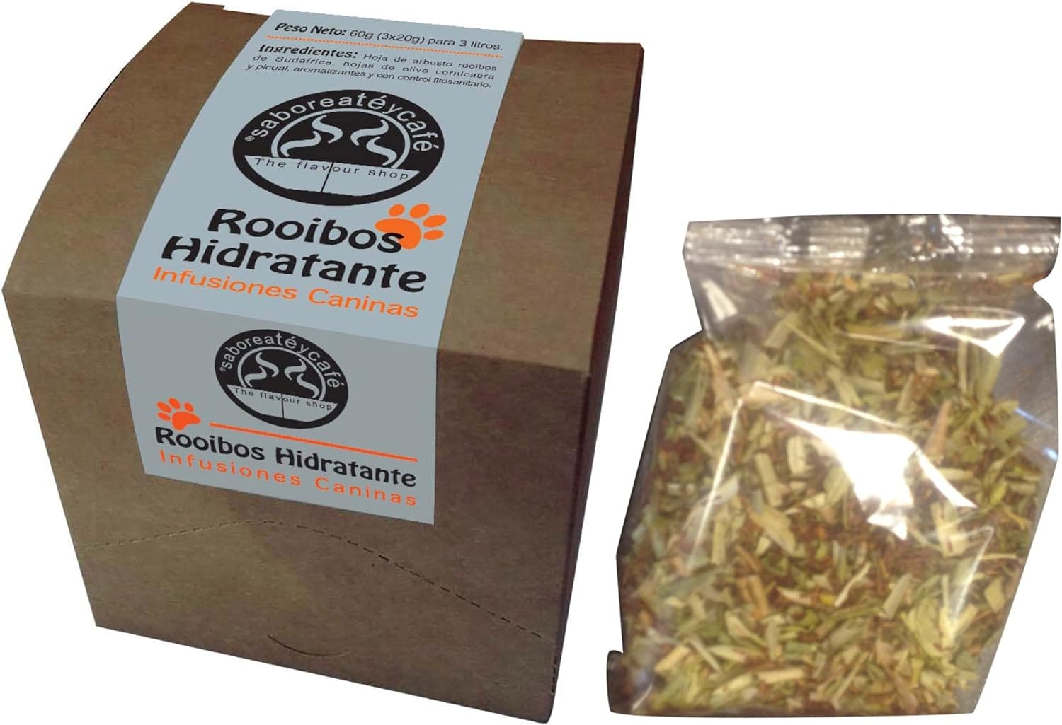 Infusión para Perros y Mascotas relajante e hidratante Lata 12 uds 4 The Flavour Shop. Tu tienda online de té, café, rooibos e infusiones Infusión para Perros y Mascotas relajante e hidratante Lata 12 uds - Imagen 4